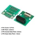 thumbnail image 3 of Uxcell FFC FPC Connector Board 12 Pin 0.5mm 2.54mm to 1.0mm 2.54mm TV PCB Converter Board, 3 of 5