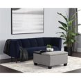thumbnail image 2 of Brant House Aldo Fabric Storage Ottoman with Lift Top in Light Gray, 2 of 10