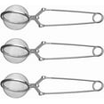 thumbnail image 2 of Kiibsot Snap Ball Tea Strainer 3 Pack Tea Infuser with Handle, Tea Mesh Infuser Snap Ball Strainer Steep Loose Leaf Tea Infuser Fine Mesh Ball Tea Filter Strainer for Spices and Seasonings, 2 of 6