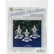 Holiday Beaded Ornament KitSilver Angels Makes 3