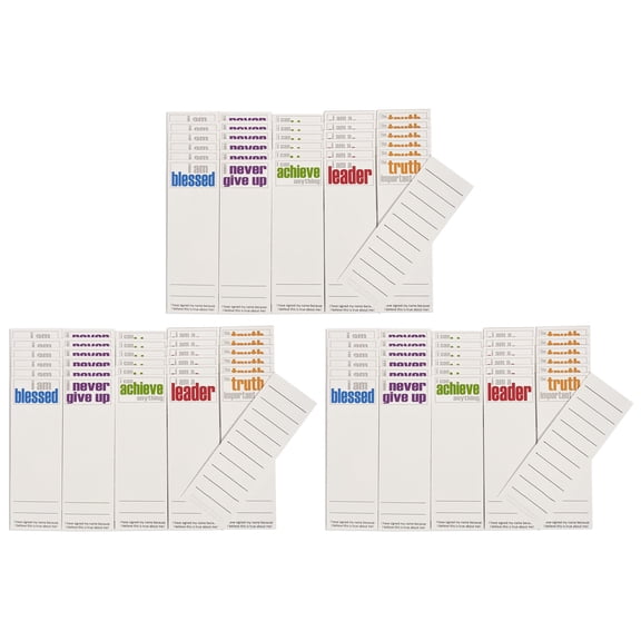 Inspired Minds Page Keepers Bookmarks, Encouragement Booster Set, 30 Per Set, 3 Sets