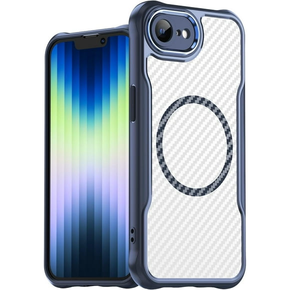 REQO Compatible for iPhone 16e Case: iPhone 16e Phone Case, Magnetic Translucent Matte Rugged Shockproof Anti-Slip Slim Cell Phone Cover, Military Grade Drop Protection Best Phone Case