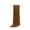 Brown, variant on Women's Fashion Casual Versatile Sweet Cool Western Suede High-Top Fashionable Fall And Winter Style Trendy Thick Heel Pointed Pants Boots Black 7
