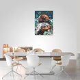 thumbnail image 4 of Space Wall Art Banksy Astronaut Pictures Wall Decor Street Graffiti Painting Art Funny Pop Prints Abstract Colorful Spaceman Framed Artwork for Bedroom Living Room Office Ready to Hang 12"x16", 4 of 6