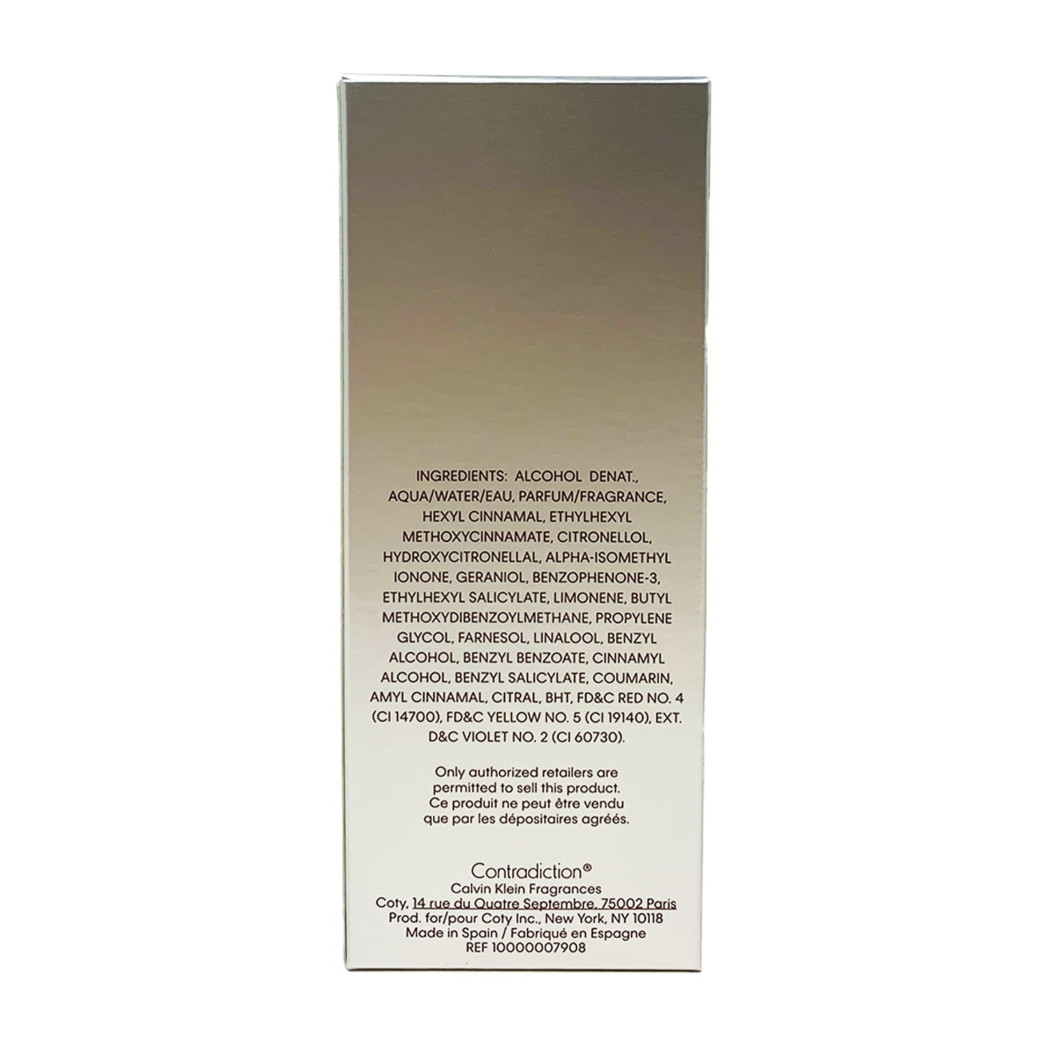 Calvin Klein CONTRADICTION Eau De Parfum Spray for Women 3.4 oz