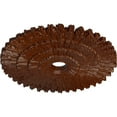 thumbnail image 3 of Ekena Millwork 24 3/4"OD x 3 1/4"ID x 1 7/8"P Eryn Ceiling Medallion (Fits Canopies up to 4"), Hand-Painted Burnished Mahogany Crackle, 3 of 6