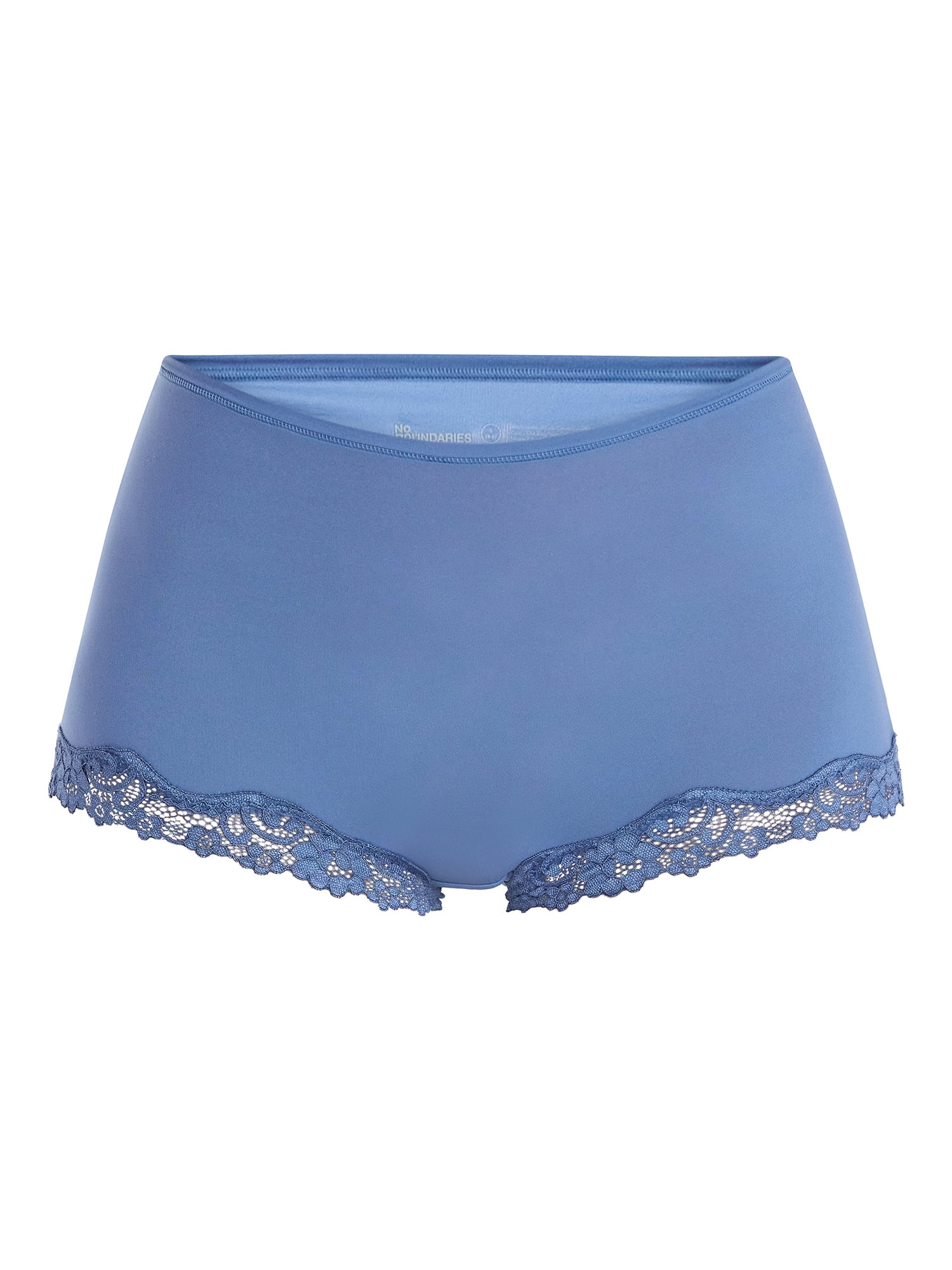 No Boundaries Fit Stretch Lace Boyshort Panties, 3-Pack, Women's XS-XXXL