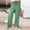 Mint Green1, variant on Flax Mixture Elastic Waist Pants for Women Casual Straight-Leg Drawstring Loose Summer Breathable Long Pants with Pockets,Red,XL
