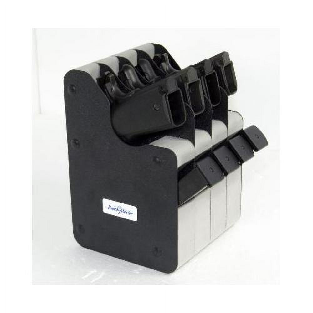 BENCHMASTER WEAPONRAC FOUR PISTOL VERTICAL BLACK HARD PLASTIC