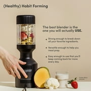 The Beast Blender; Personal Countertop Blending for Smoothies, Shakes, Food Prep & Frozen Fruits & Veggies; Extra Portable Vessels, Straw Cap & Straws Included; 1000W Motor (Carbon Black)