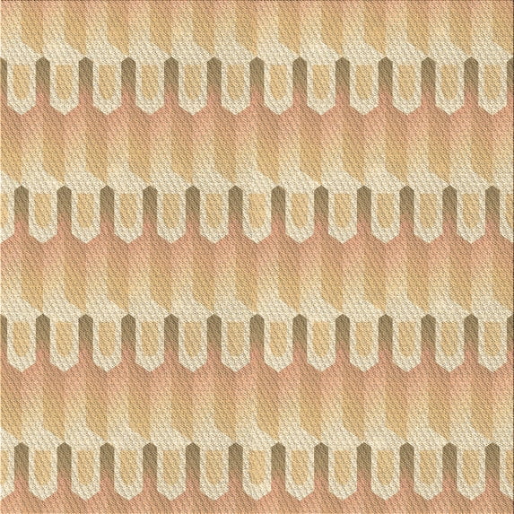 Ahgly Company Machine Washable Indoor Square Transitional Bronze Brown Area Rugs, 7' Square