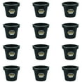 thumbnail image 1 of Little Giant 12 qt Flexible All-Purpose Rubber Bucket w/ Steel Handle (12 Pack), 1 of 2