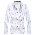 thumbnail image 4 of Birdeem Chemise Formelle pour Hommes à Manches Longues Col Rabattu, 4 of 9
