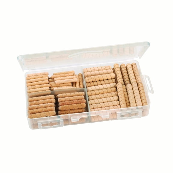 Woodcraft Assorted Size Spiral Groove Dowel Pins 120-Piece