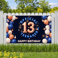 thumbnail image 6 of Gold Balloon Happy Birthday Banner Official Teen Theme Decorative Design Crown Element Party Celebration for Teen Birthday Indoor Celebration Photo Shoot, 6 of 8