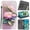 Color-10, variant on Leather For Google Pixel 10a 6.3-inch Wallet Case Crystal Material Painted Animal&Flowers&Hearts Pattern, Wallet For Women Men Card Holder Magnetic Clasp Kickstand Folio Cover,Color-1