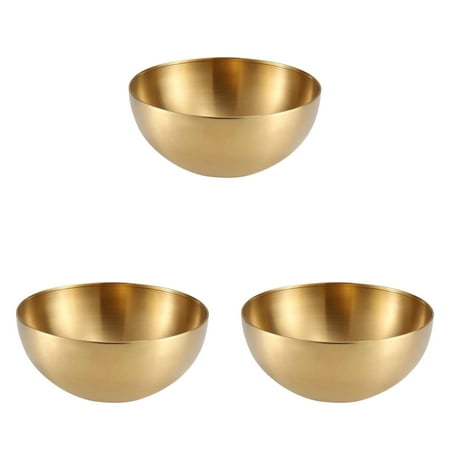 

Korean Stainless Steel Bowl Purpose Dish Bowl Cold Bowl Wind Round Sanding Gold Bowl 2PCS round Dinner Table Set for 4 round Table Mat Large Glass Centerpieces for Tables Rectangle 24 Inches Dinning