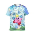 thumbnail image 2 of Kirby Dreamland Unisex Short Sleeve T Shirt Daily Novelty 3D Printed T-Shirts Soft Comfortable Tee Shirt Top For Men And Women, 2 of 7
