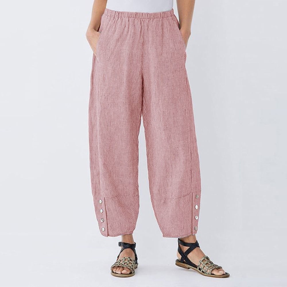 striped harem pants