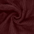 thumbnail image 6 of Wyobmus Womens Long Cardigan Sweaters Plus Size Knit Cardigan Solid Loose Long Sleeves Cable Knit Blouse Cardigan Coat Burgundy, 6 of 6