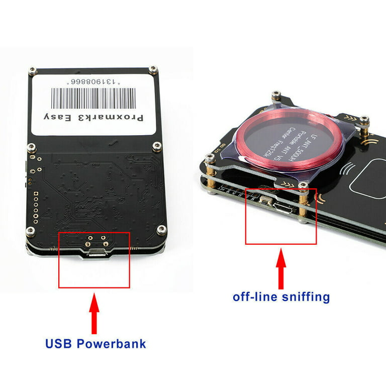 Proxmark3 Easy V3.0 RDV4 512k ID M1 RFID Antenna Card Reader Integrated  Antenna