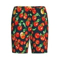 thumbnail image 3 of Picia Tomatoes Pajama Shorts for Men, Men's Pajama Bottoms, Sleepwear,Short Pajama Pants-, 3 of 9