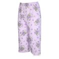 thumbnail image 6 of JEFFRICO Pajamas For Women Capri Set Sleepwear Soft Pajamas Short Sleeve Pajama Sleepshirt With Capri Pants, 6 of 6