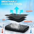 thumbnail image 4 of Cooling Towels for Neck and Face Soft Breathable Microfiber Sports Gym Sweat Towel with Carabiner for Golf Yoga Running Camping Golf Gym Workout, 4 of 14