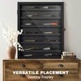 thumbnail image 4 of Ymokee 7 Tier Knife Display Case, Wall Cabinet for Pocket Knife Collections, Knife Protection Shadow Box with Lockable UV Protection Acrylic Glass Door, Black, 4 of 9