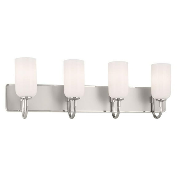 4 Light Bath Vanity-10.25 inches Tall and 32 inches Wide-Polished Nickel Finish Bailey Street Home 147-Bel-5016879