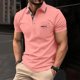 thumbnail image 2 of Camisetas de Manga Corta Casual Patchwork Imprimir Flap Bolsillo Cuello Redondo Camiseta para Ejercicio de Verano Diario, 2 of 7