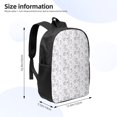 thumbnail image 2 of Uemuo Elegant ice skates snowflakes Printed Durable 17-inch Student Backpack - Lightweight, Waterproof, Adjustable Straps, Ideal for School, Work, Travel, 2 of 5