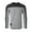 160 Dark Grey / S Black, variant on ZIMEGO Men's Casual Color Block Long Sleeve Curved Hemline Athletic Activewear Hiphop Hipster Shirts