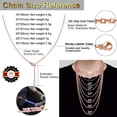thumbnail image 6 of ChainsHouse Rose Gold Plated 2mm Thin Chain Necklaces for Women Dainty Necklace for Pendant 18"-30" Length Birthday Christmas Anniversary Jewelry Gift, 6 of 7