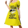 thumbnail image 1 of Por favor, manténgase alejado Camiseta Vestido de manga corta Vestidos largos con velo Ropa de mujer Ropa Vestido, 1 of 7