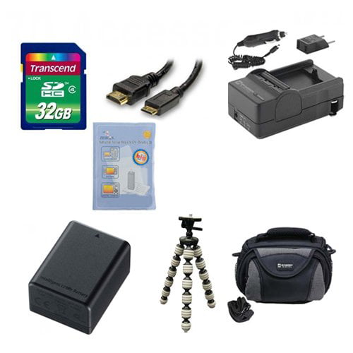 GP-22 Tripod SDM-1556 Charger SDC-26 Case ZELCKSG Care & Cleaning SD32GB Memory Card HDMI6FM AV & HDMI Cable Canon Legria HF R56 Camcorder Accessory Kit Includes: SDBP718 Battery