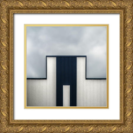 Claes Gilbert 20×20 Gold Ornate Wood Framed with Double Matting Museum Art Print Titled – The tetris factory