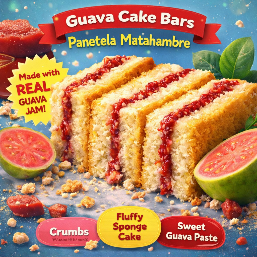 Jo Bakes Masa Real de Guayaba Guava Pastry Snack Bars, 10 Count