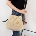 thumbnail image 3 of Bolso bandolera para mujer, bolso de mensajero, bolso de hombro de felpa Hugo  bolso de hombro de felpa, 3 of 8