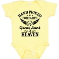 thumbnail image 3 of Inktastic Handpicked for Earth by My Great Aunt in Heaven Boys or Girls Baby Bodysuit, 3 of 5