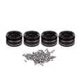 thumbnail image 2 of Bujes De Rueda De Coche RC, Revestimiento Negro Buje De Llanta Beadlock Instalación Rápida Conexión Segura De Alta Resistencia Material De Latón 4 Piezas 2,7 X 1,6 Cm Para, 2 of 7