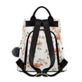 thumbnail image 2 of FORMRS Women's Travel Backpack Purse Anti-Theft Hidden Pockets Casual Shoulder Bag, Orange Floral Blooms, 2 of 7