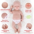 thumbnail image 3 of Muñeca Reborn IVITA, de silicona completa, 38 cm, con ropa, 1796 g, 3 of 6