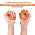 thumbnail image 3 of Finger Exerciser, Orange Enhance Finger Grip Hand Resistance Bands 50 Pounds High Flexibility  for Recovery, 3 of 8