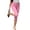Pink, variant on Women's Capri Leggings with Fold-over Waistband, Sexy Slim Fit Yoga Pants, Stretchy Ruched Workout Trousers for Gym and Running