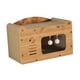 thumbnail image 3 of Cat Scratcher House resistente con juguete colgante acogedor lecho de salón de cuevas de espacios para gatos haciendo ejercicio, 3 of 8