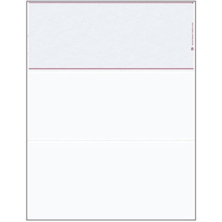 Blank Laser Top Check with Two Vouchers, Green