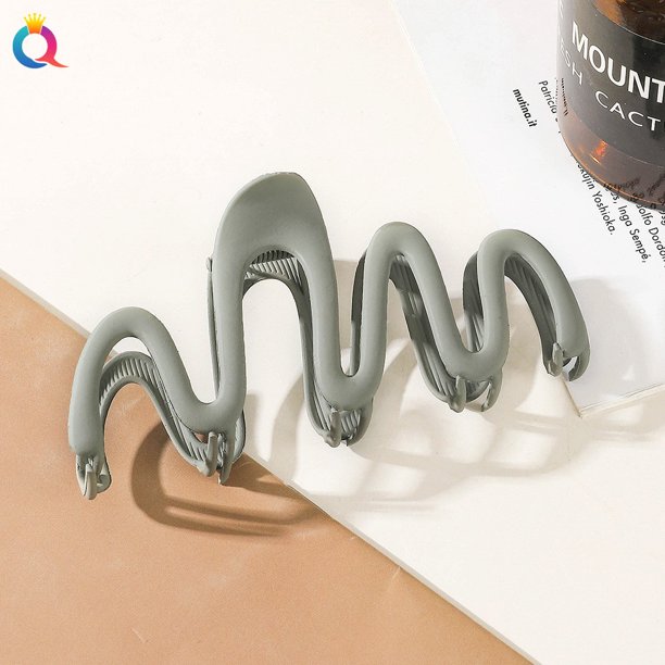 XWSHYW Herramientas de Peinado Clip de Captura Grande de Metal, Horquilla con Forma de Serpiente, Diseño Femenino, Clip de Tiburones, Pinza para El Cabello con Sensación de Grado