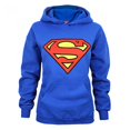 thumbnail image 1 of Superman Womens/Ladies Shield Logo Hoodie, 1 of 3