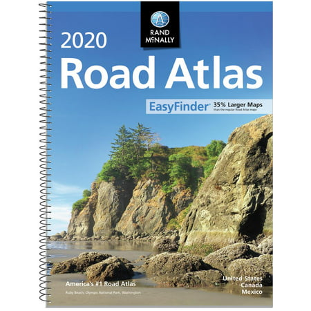 Rand mcnally 2020 easy finder midsize road atlas: (Best Road Atlas For Motorcycles)